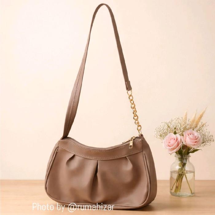 STELLA Tas Selempang Wanita Terbaru Shoulder Bag Pleated Bahan CCI Premium Mewah Tas Kondangan Cewek