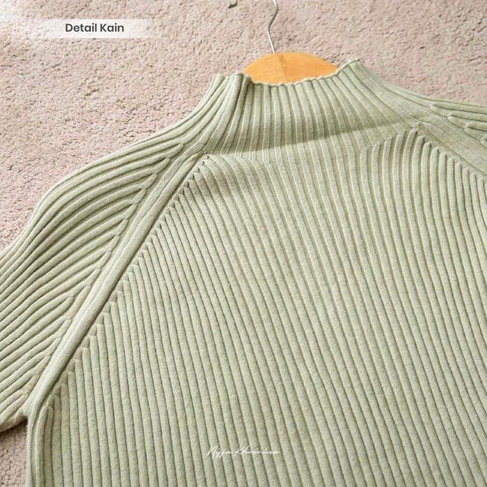 Bynissa-Aini Sweater-Sweatshirt-Cardigan-Hoodie-Rajut-Tebal-Hangat-Musim Dingin-Hangout-Casual-Elega