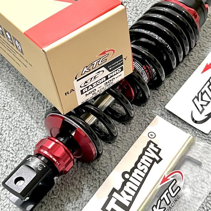 Shock KTC Racing Click Razor Pro Mio 300mm Non Tabung Black Red