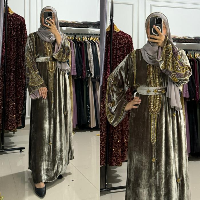 ABAYA DUBAI/ GAMIS LEBARAN/ DRESS MURAH/ ABAYA DUBAI
