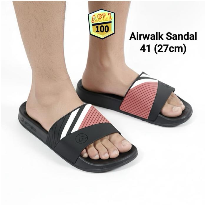 SANDAL PRIA AIRWALK SLIP ON HITAM