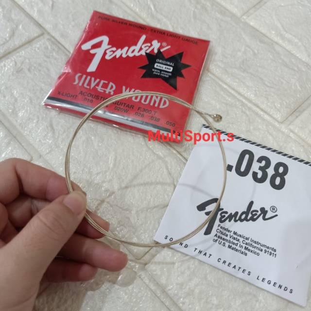 ACCUSTIK SENAR GITAR FENDER SILVER WOUND 0,10 PREMIUM