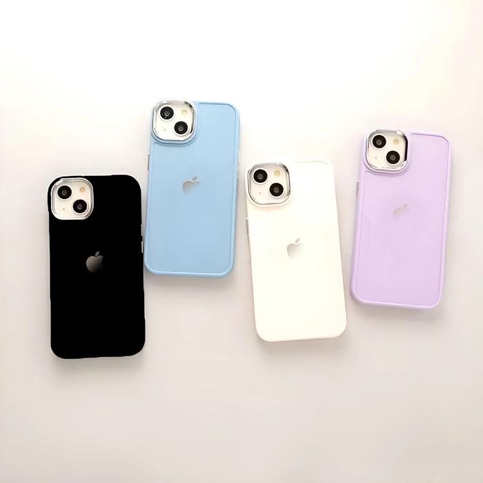 Case For Iphone 7 8 7+ 8+ X XS XR 11 12 13 14 15 16 PROMAX Silikon Case Silver Macaron Premium Softc