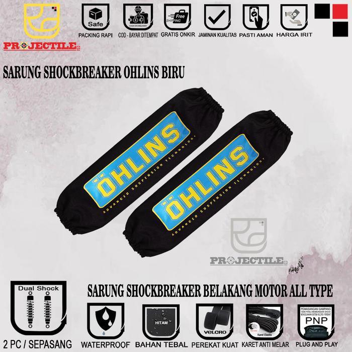 SEPASANG SARUNG SHOCK BREAKER AEROX COVER SHOCKBREAKER MOTOR AEROX OHLINS KTC RCB SHOWA WP YSS YAMAH
