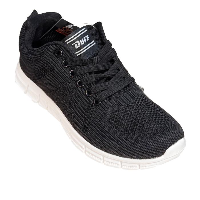 Afren Duff Sepatu Sekolah Casual Olahraga Running Sneakers Sporty Shoes Hitam Pria Keren [STOK TERBA