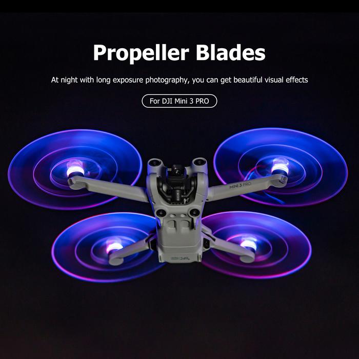 4 Buah Lampu Kilat LED Alat Peraga Pisau Drone Baling-Baling untuk
