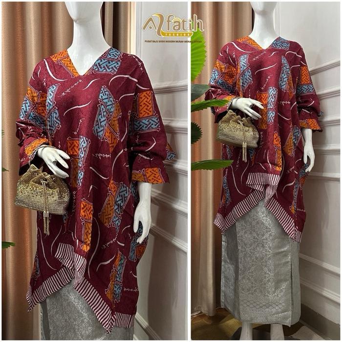 Terbaik BAJU LABBU MOTIF LONTARA SUTERA DOBBY VISCOSE HALUS JUMBO Terimakasih