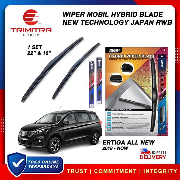 Wiper Mobil SUZUKI ERTIGA Karet Wiper Frameless Hybrid Blade Set RWB