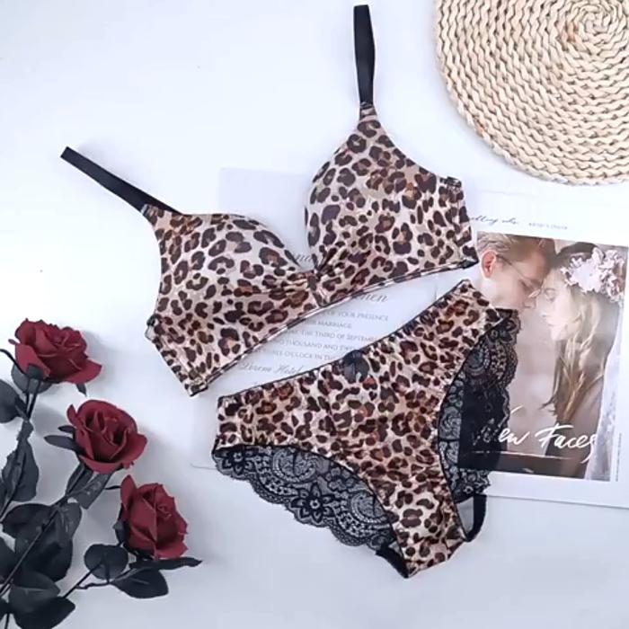 Bra Set Lady Secret Golden Leopard (victoria secret lasenza triumph