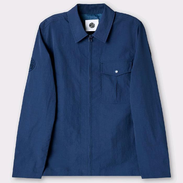 Pretty Green Ridley Overshirt Jacket Navy Original