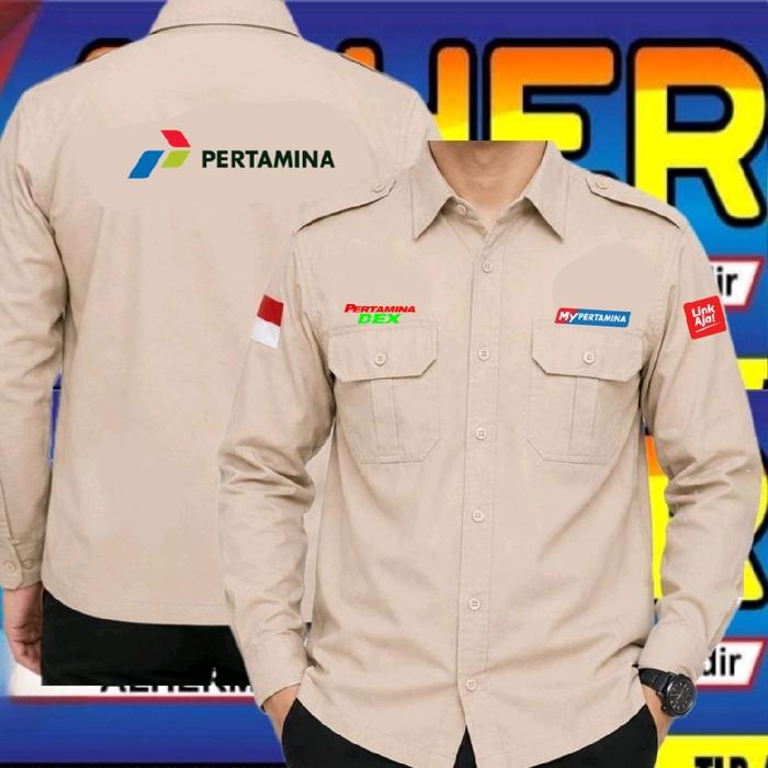 ready kemeja Pertamina dex baju Pertamina dex seragam Pertamina dex kemeja kerja Pertamina dex baju 