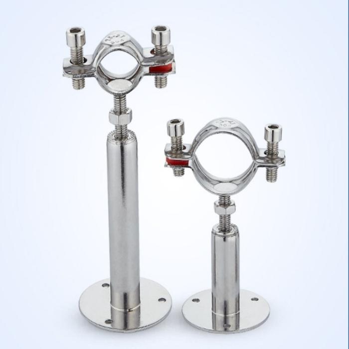 Clamp Pipa 304 Stainless Steel Klem Pipa Breket Dudukan Adjustable Clamp Pipa Holder Klem Gantung Pi