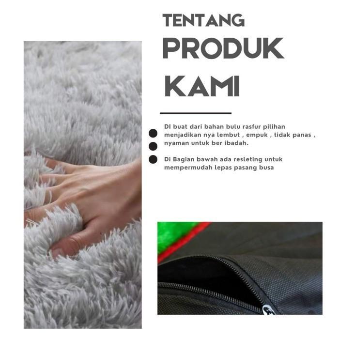 DISKON Sajadah Bulu Rasfur 115x65x5.5cm / Sajadah BuluISI BUSA SUPER YELLOW LP