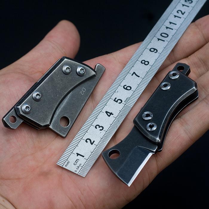 D2 Steel Tactical Pocket knife Stainless Steel handle camping