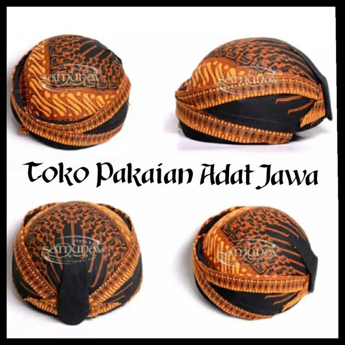 Blangkon Solo Cabut Halus/Busana Jawa / Adat Jawa Tengah Ukuran Dewasa