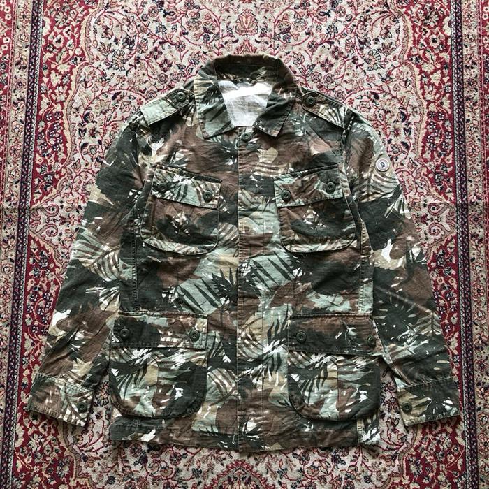 Jaket Sergeblanco military jungle fatigue shirt jacket Vintage Military Jungle fatigue Army jacket