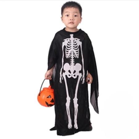 Jubah Tengkorak Anak Costum Cosplay Skull Tengokorak Hantu Pesta Hallowen