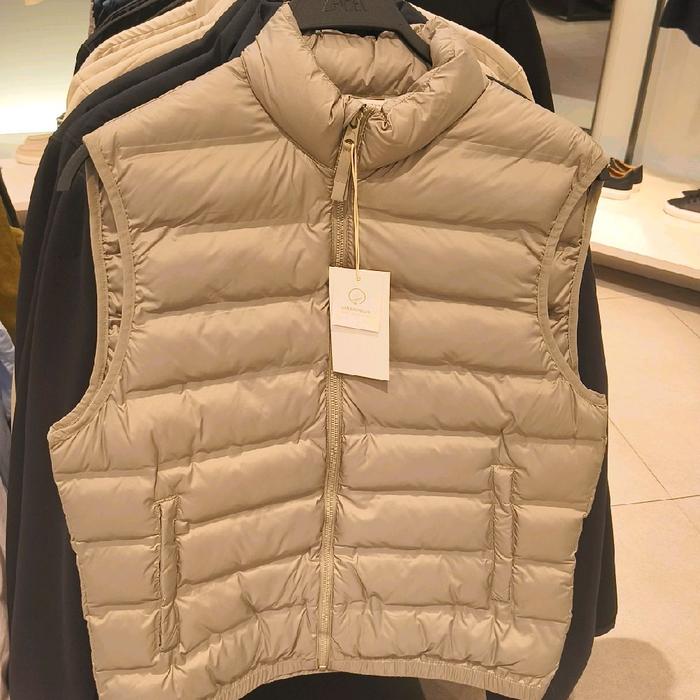 Vest Rompi Zara Rompi Puffer Keabuan Pria