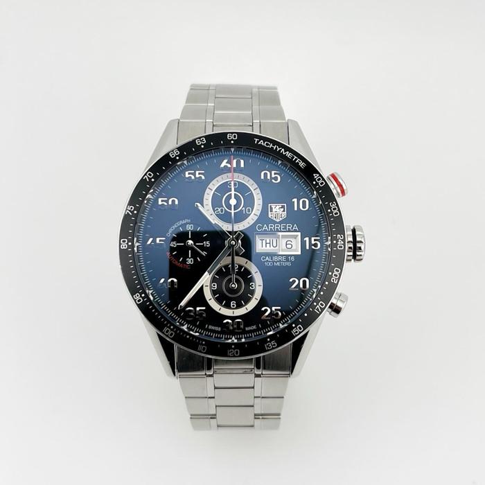 TAG Heuer Carrera Chronograph Day Date. Full Original & mulus like New CV2A10