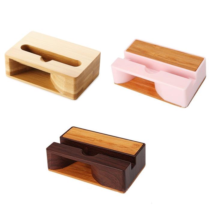 Desktop Mount Speaker Stand Wooden Amplifier Stand Multifunctional