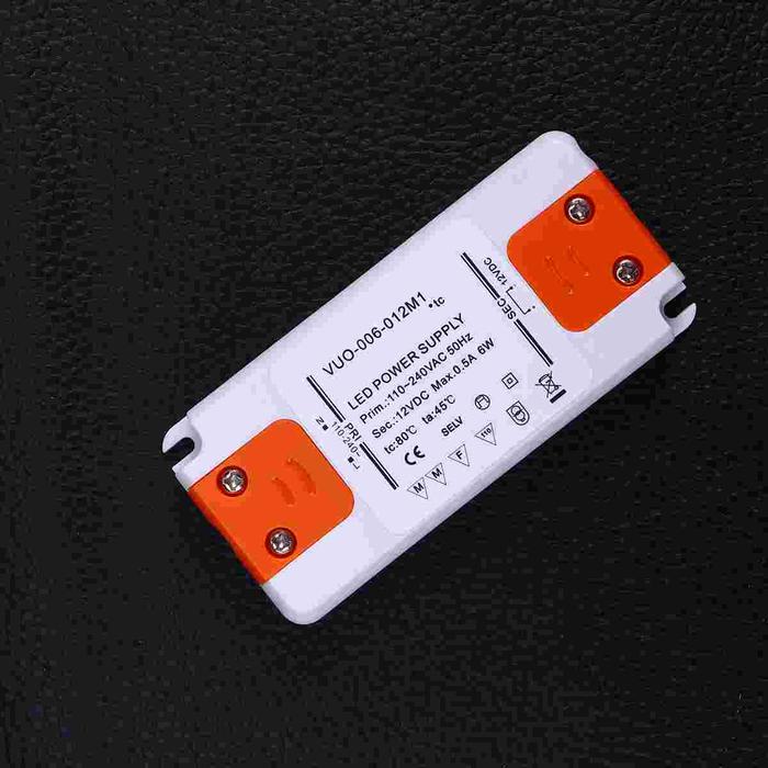 12V 6W LED Driver Converter Ultra-slim 0.5A Driver for LED Bulb Light