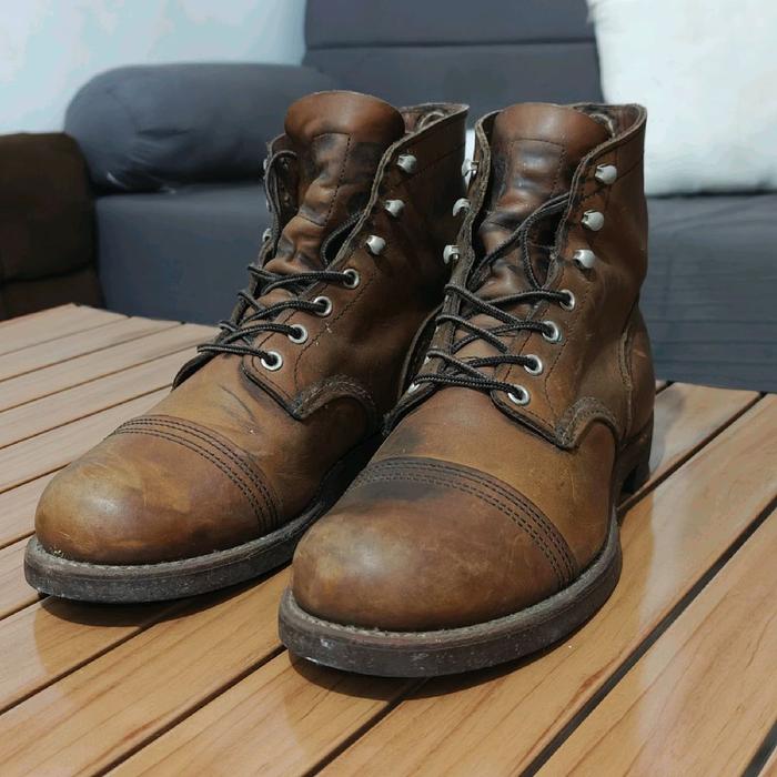 Sepatu Boots Kulit Pria Red Wing 8081 Original