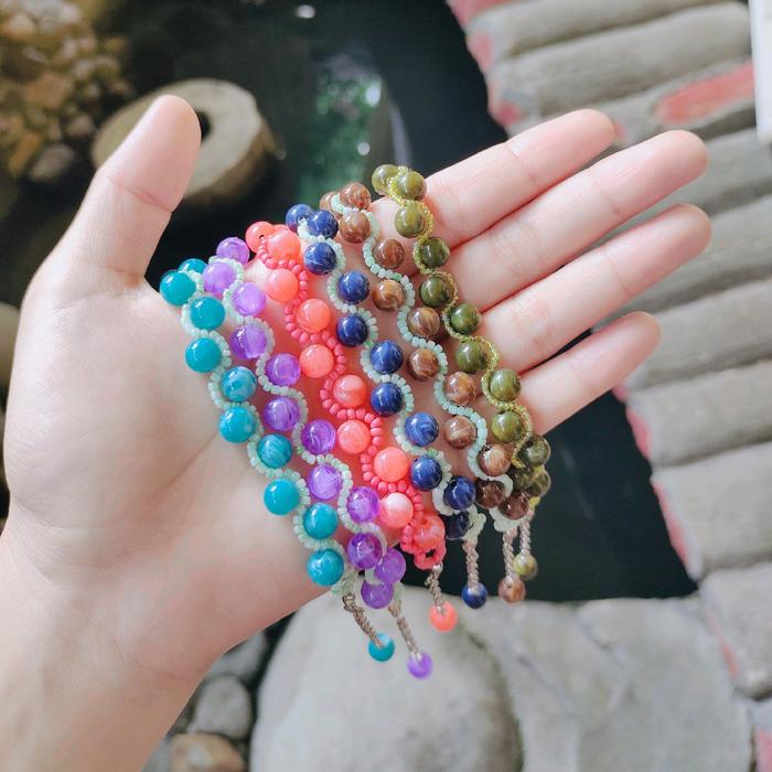gelang marmer manik | marmer beads bracelet