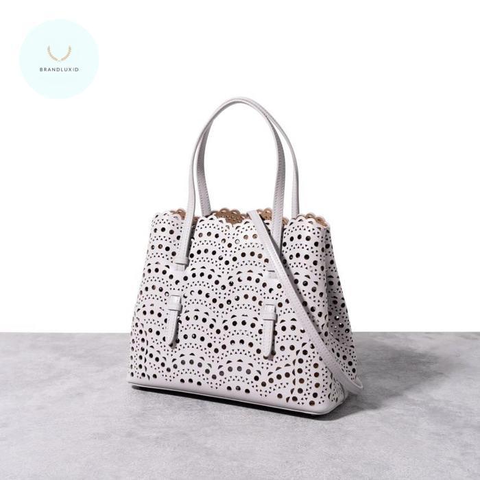 ALAIA MINA 25 SMALL VIENNE WAVE TOTE BAG