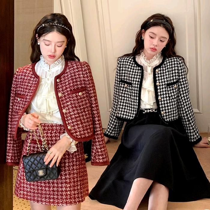 5566 LE sserafim Premium Korean Blazer blazer tweed korea BLAZER KOREA tweed