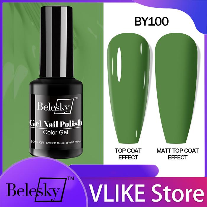 Belesky 1pc Green Del Polish Nail Gel Nail Polish Gel Gel Nail Nail