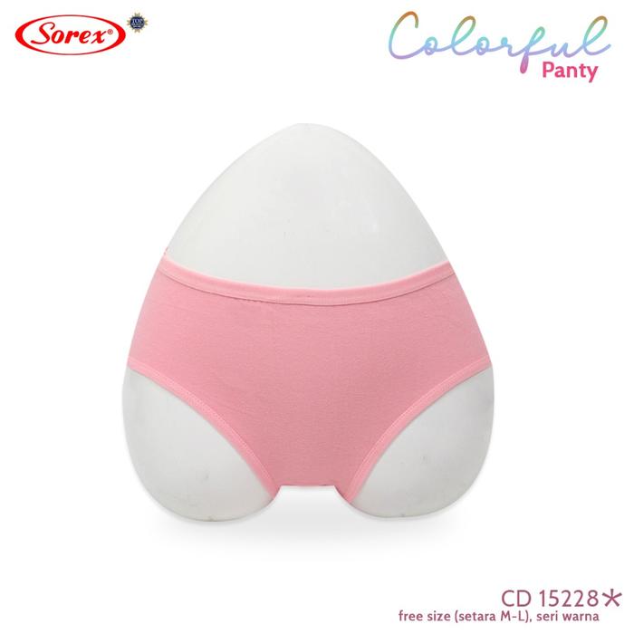 [ 6 pcs ] CD Sorex 15228 Sorex Celana Dalam Fashion Wanita Midi Colorfull Panty (setara size M-L) CD