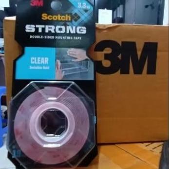 3M Scotch Clear Transparant mounting tape 4010C 21mmx2m dobel tip