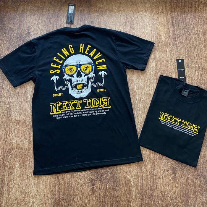 Ts SEVENKEY / NEXTIME   Bahan katun combad 30s Sablon plastisol  Full hantag  Size L (ld 96. Pj 78) 