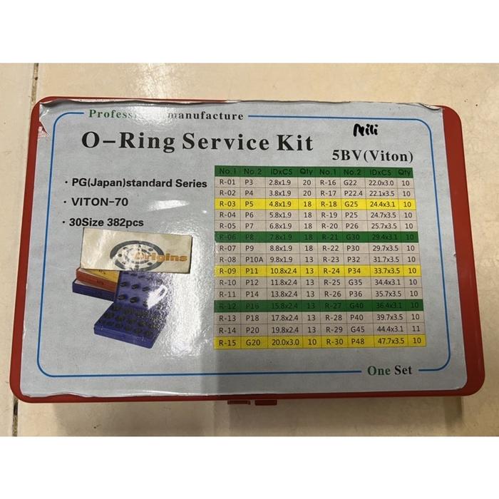 ORING KIT ORING BOX SET MILI TAHAN PANAS SAMPAI 220 DERAJAT VITTON