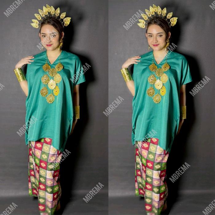 Baju Bodo Bugis Makassar Organza Model Tokko Klasik Segiempat Polos Lengan Pendek Remaja Dewasa Sera