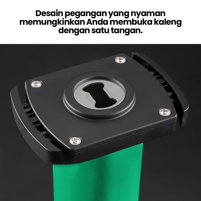 Pembuka kaleng, tidak mudah terkelupas, pemotong bagian atas kaleng, pembuka tutup cepat botol minum