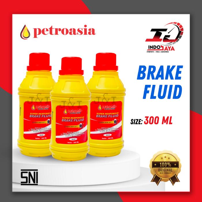 Indra Motopart - [New] [ MINYAK REM PETROASIA 50 ML / 300 ML / MINYAK REM MOTOR / OLI REM / MINYAK O