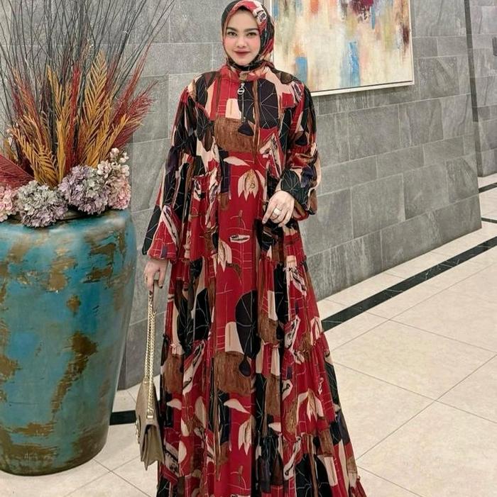 ISWARI SERIES PREMIUM SET ORY BY YODIZEIN SYARI GAMIS SET TERBARU GAMIS MEWAH GAMIS SYAR'I PREMIUM