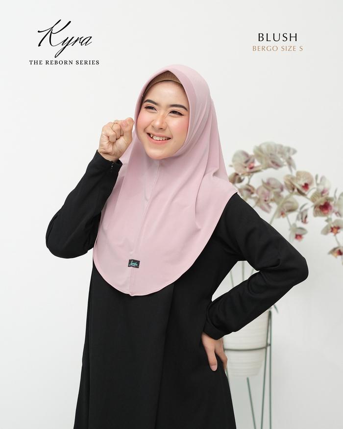 Azamka - Bergo Kyra Basic Series - Jilbab Instan Oval Polos Pad Antem - Hijab Sport Daily Syar'i Nya