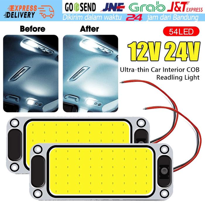 Lampu Baca Interior Panel LED Mobil/Lori 12V/24V COB