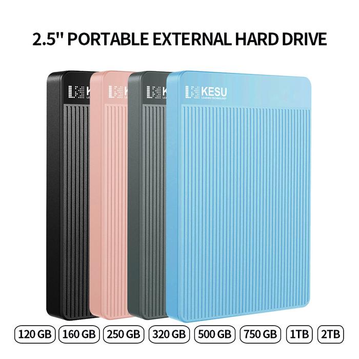 KESU HDD 2.5" Portable External Hard Drive 320gb/500gb/750gb/1tb Hd