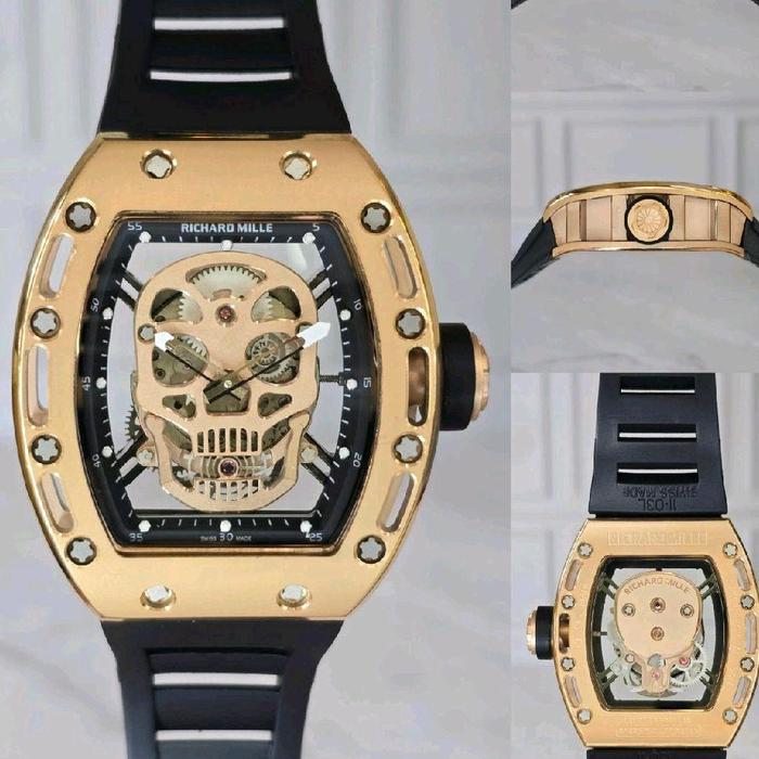 JAM TANGAN RM052 SKULL AUTOMETIC 42MM