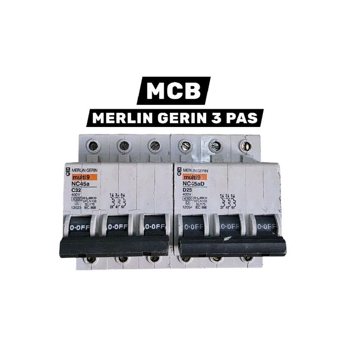 Merlin Gerin MCB 3 Pas Pala Hitam untuk Pengaman Listrik Rumah