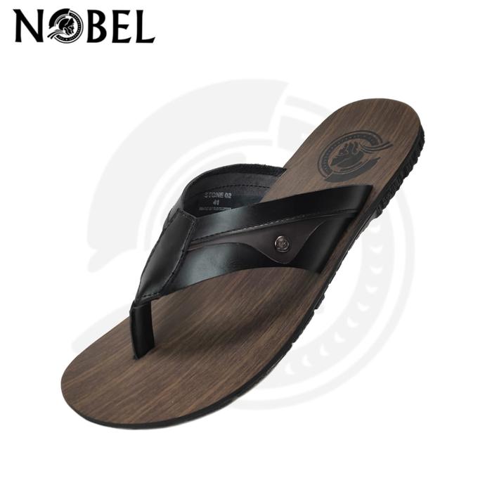 Nobel Stone-02 Sandal jepit kulit pria dewasa terbaru 2023 | Sandal pria untuk lebaran | Sandal kuli