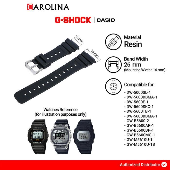 STOK TERBATAS !!!! TALI STRAP G-SHOCK DW-5600SKC / GW-B5600 / GW-B5600AR / GW-B5600BP / GW-B5600MG /