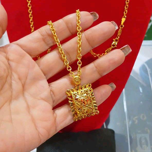 Kalung medan sultan ukuran 60 cm warna mas 24 London bahan tembaga impor kwalitas 2 tahunan