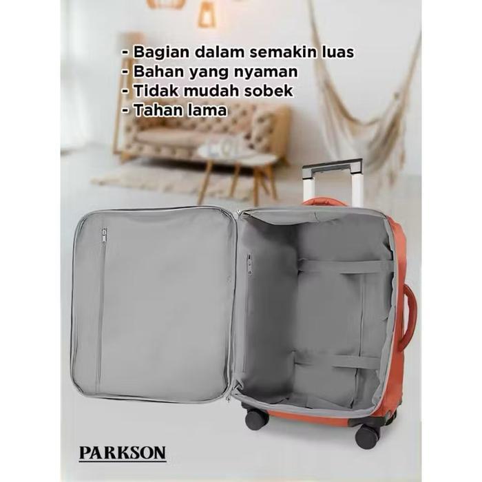 PARKSON 2418 Koper 20 Inch Kabin Bahan Kain Nilon Kanvas Ringan