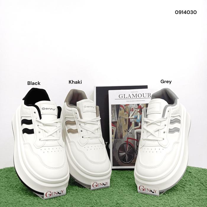Genny Sepatu Sneakers Wanita 0914030 - Casual Shoes Tinggi 4,5 CM