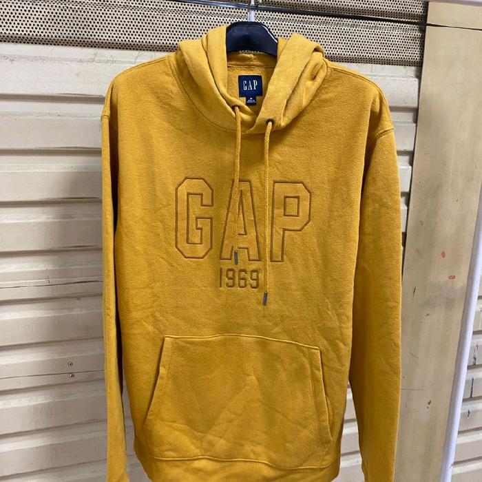 GAP Hoodie Original Store Warna Kuning dengan Logo 1969 untuk Pria dan Wanita