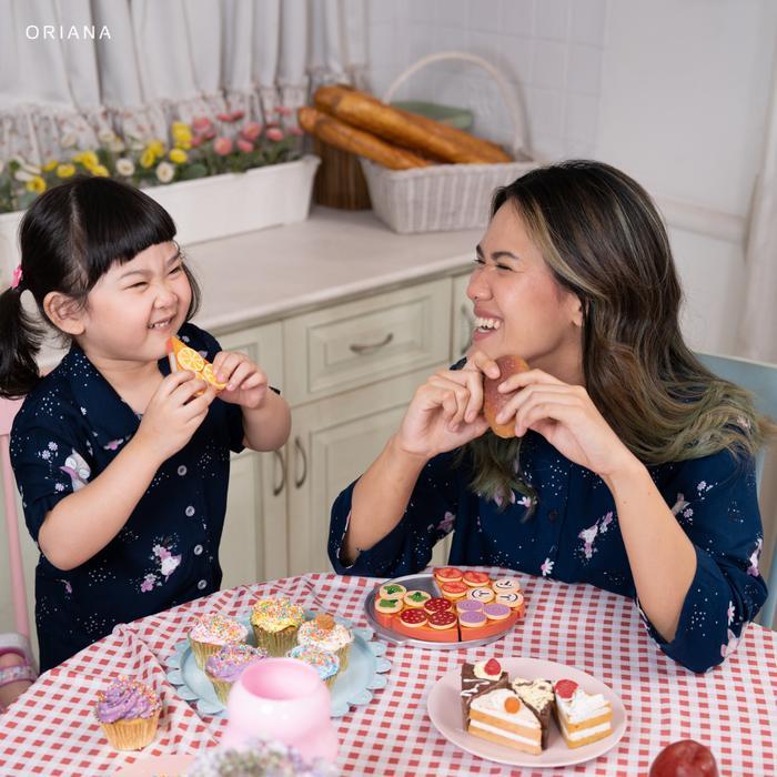 Oriana Homewear Mom & Kids Collection | Daster Piyama Koleksi Ibu Dan Anak | Baju Couple Ibu Dan Ana